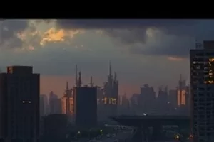 《长安月下客》封面，月色下的城门轮廓